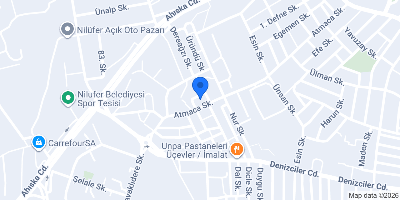 Özel Üçevler Anaokulu konumu