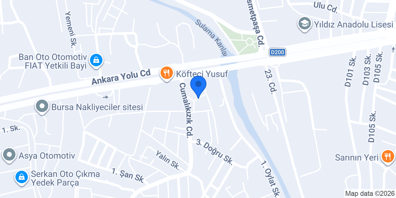 BİN YAPI GAYRİMENKUL BURSA konumu