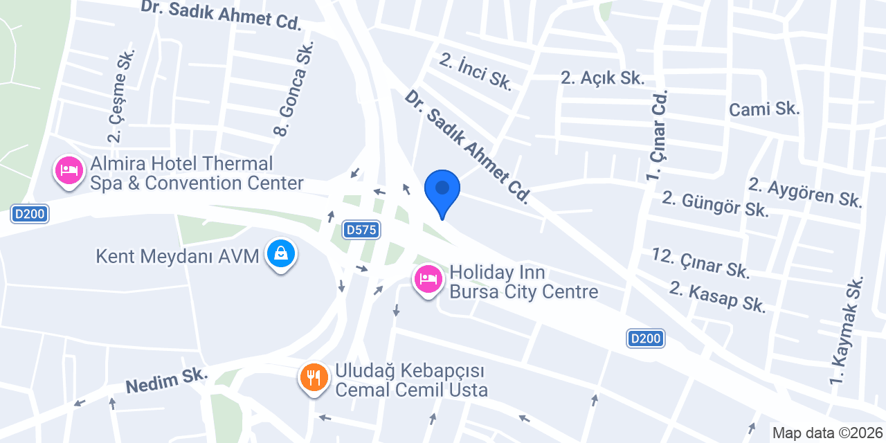Central Hotel konumu