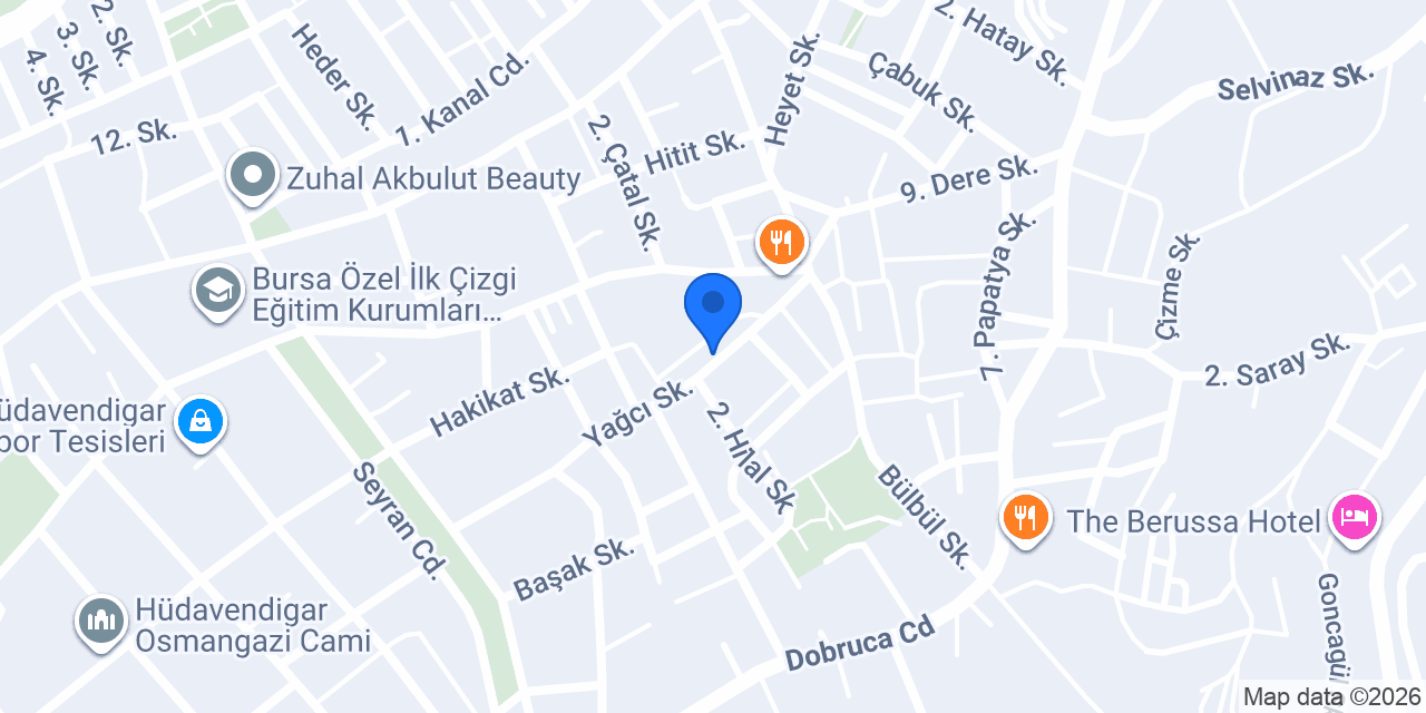 Güllü Çiçekçilik konumu
