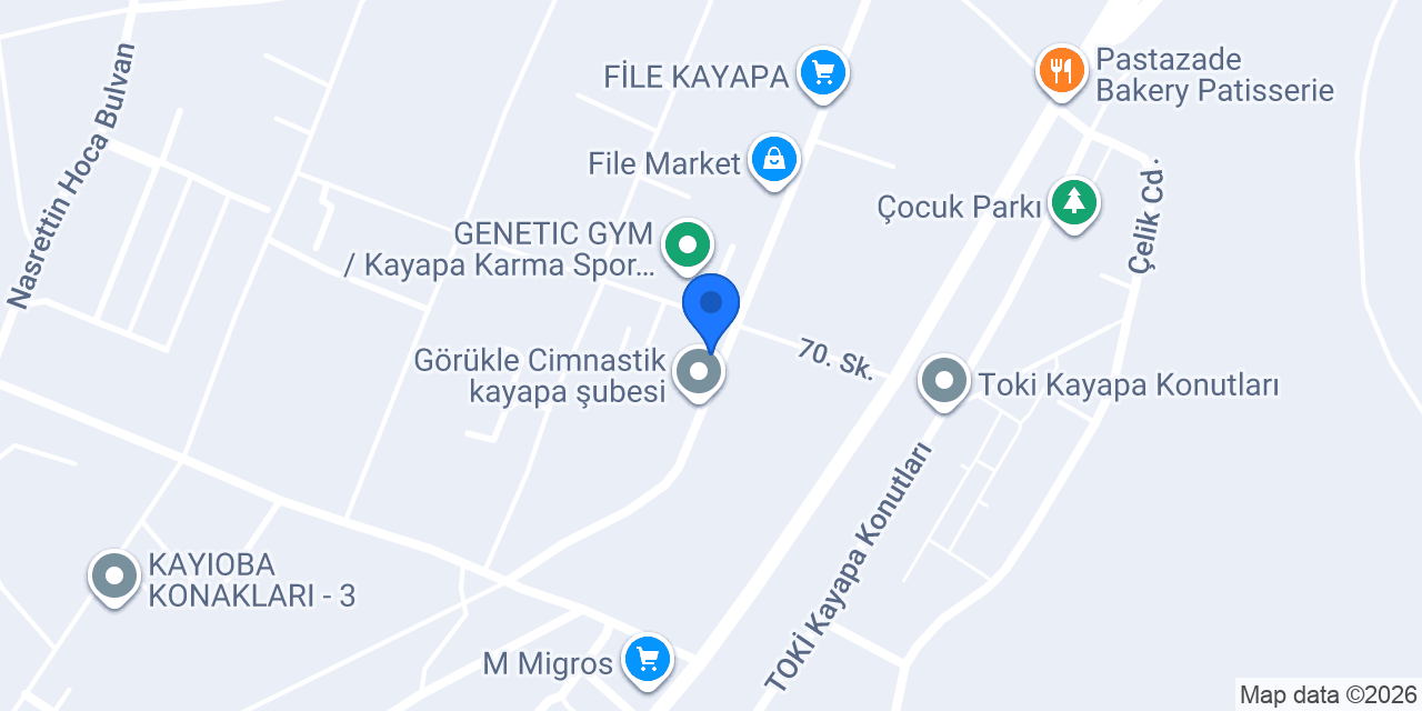 KAYAPA SÜRÜCÜ KURSU konumu