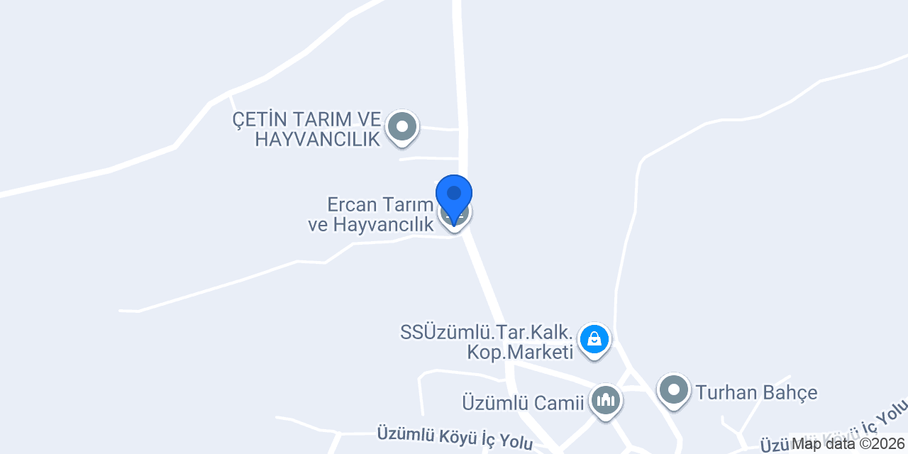 Ercan Tarım ve Hayvancılık konumu