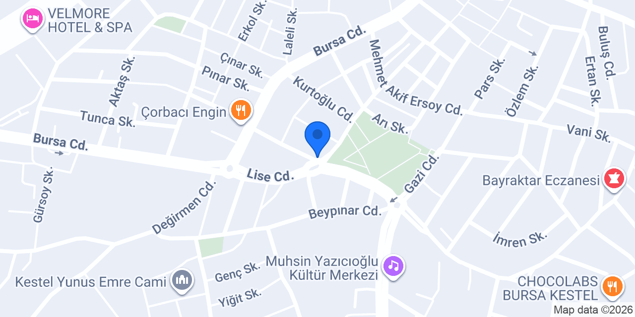Tarçın Reklam konumu