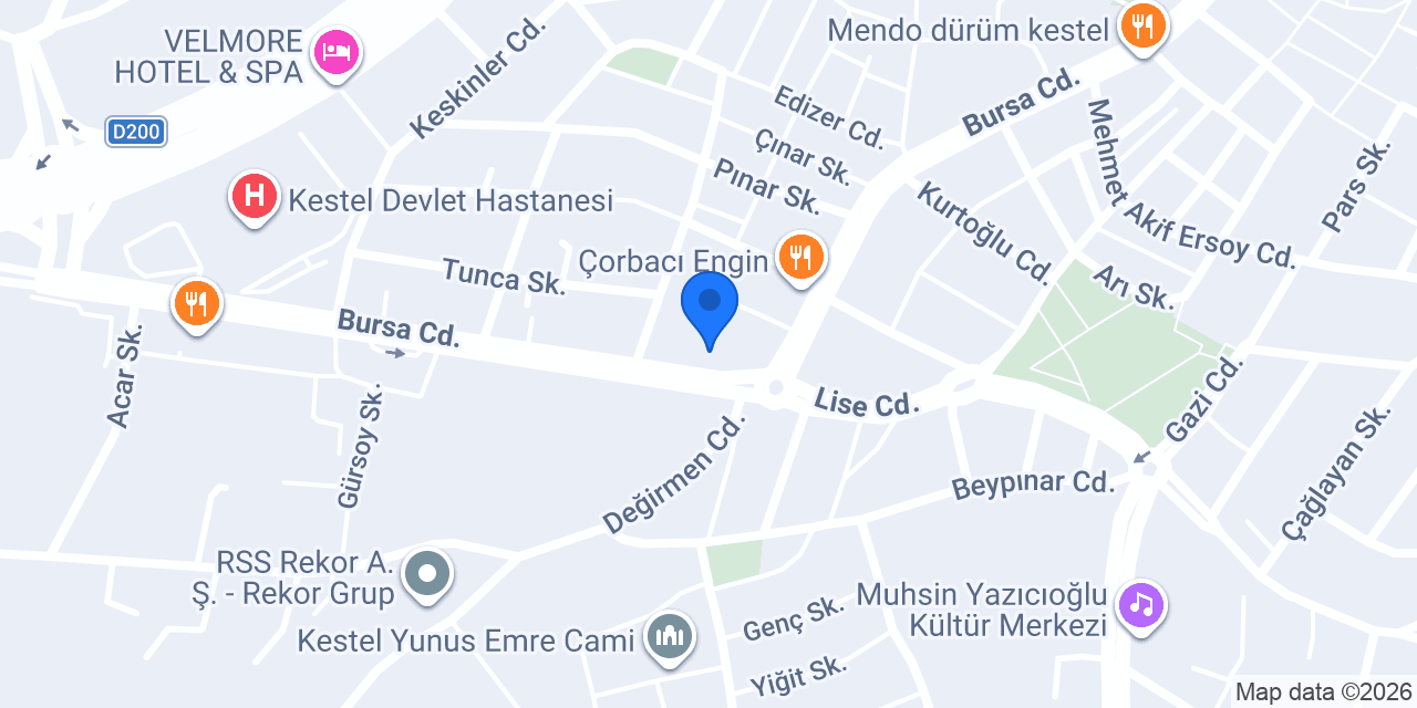 Mehlika Coffee KESTEL konumu