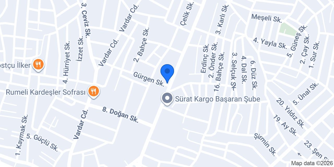 Şen Hırdavat konumu