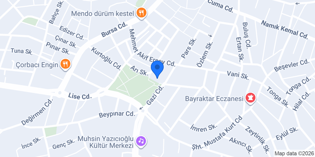 Kestel İlçe Halk Kütüphanesi konumu