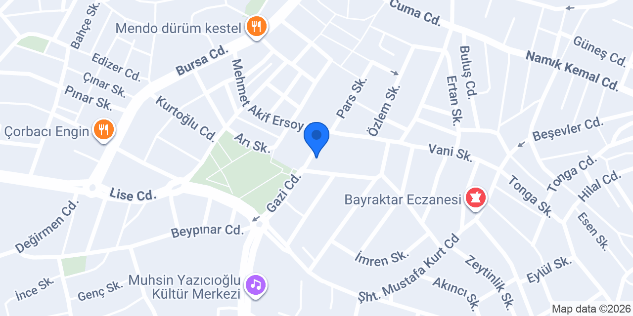 Halkbank Kestel Şubesi konumu
