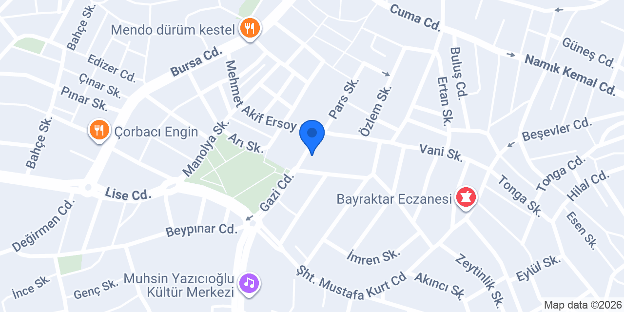 Garanti BBVA Kestel Şubesi konumu