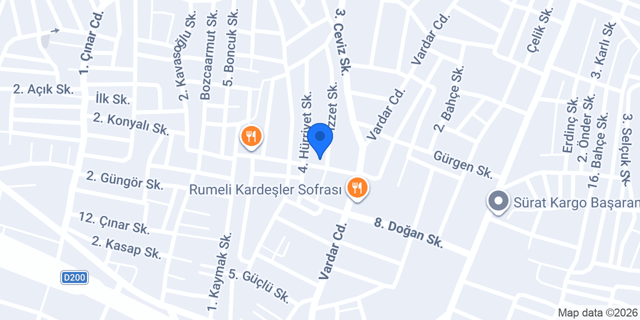 Üsküp Pastanesi konumu