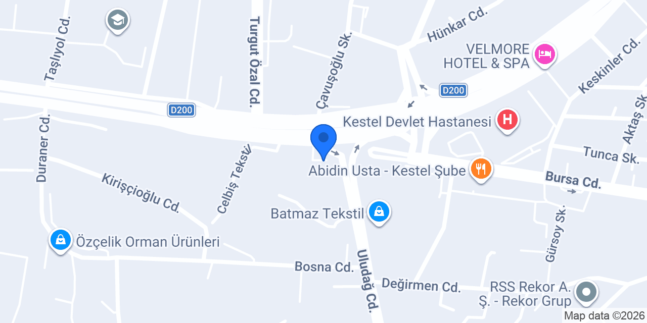 Yörüdü Tekstil konumu