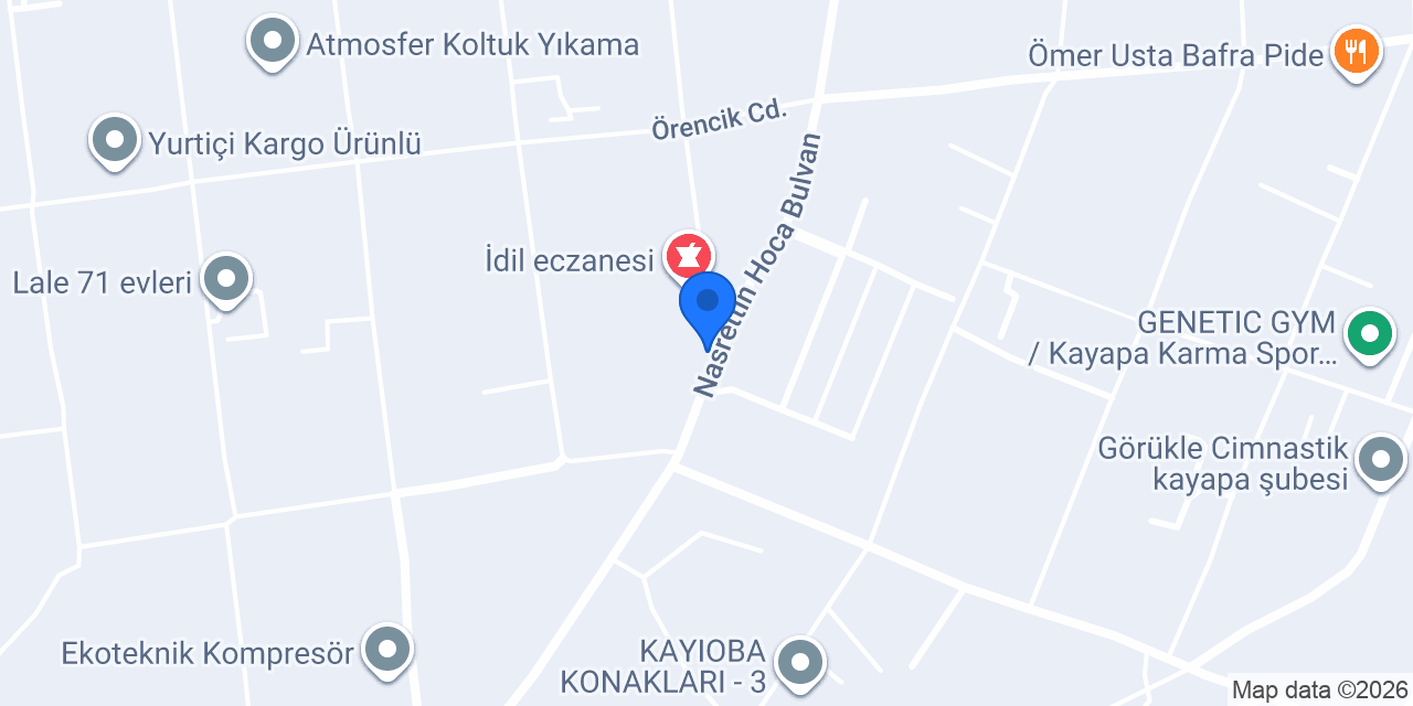 Leziz Fırın konumu