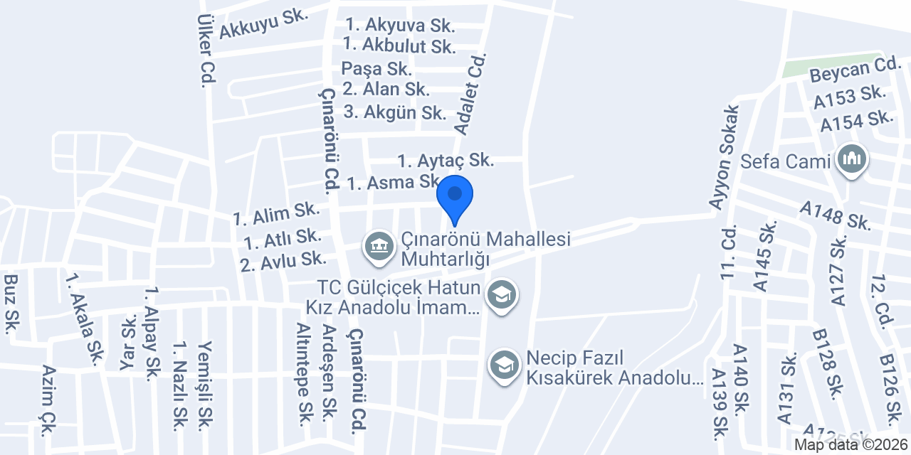 Çağdaş Bölme konumu