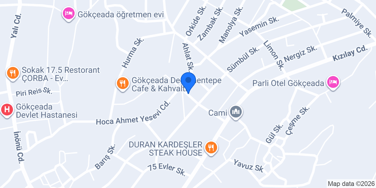 Gökçeada Eylül Taksi konumu