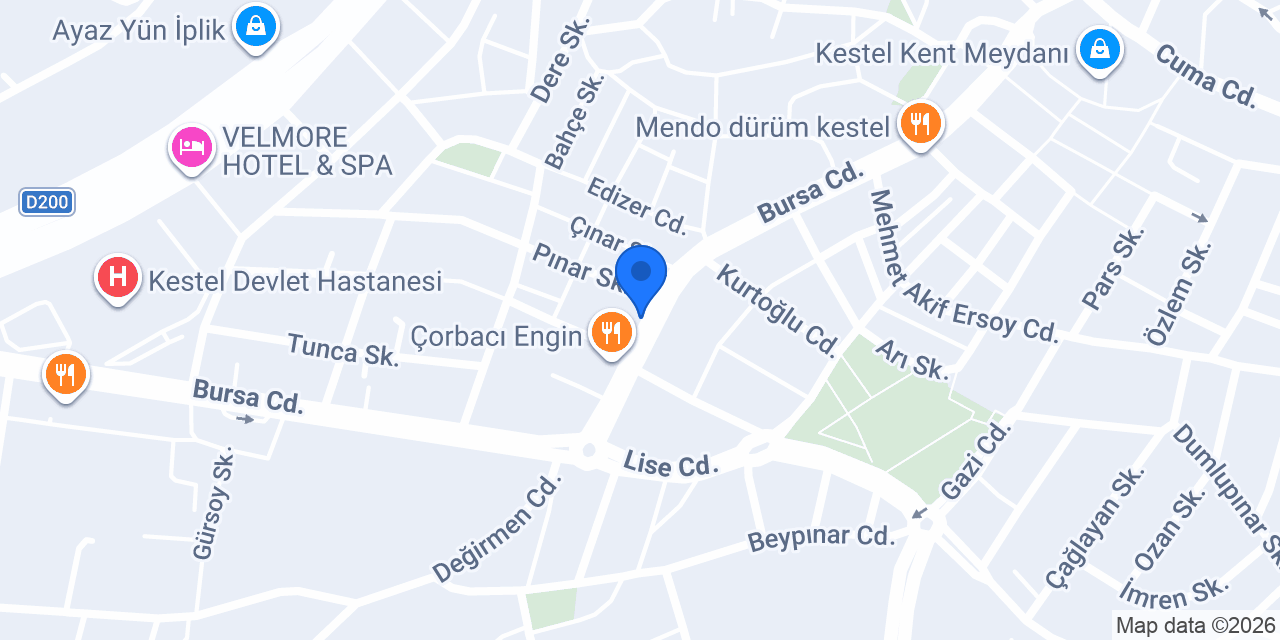 Coşkun Elektrik konumu