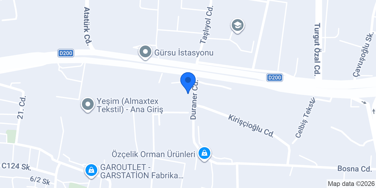 Asuteks Tekstil San. Tic. Ltd. Şti. konumu