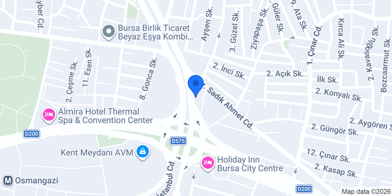 Özer midye konumu