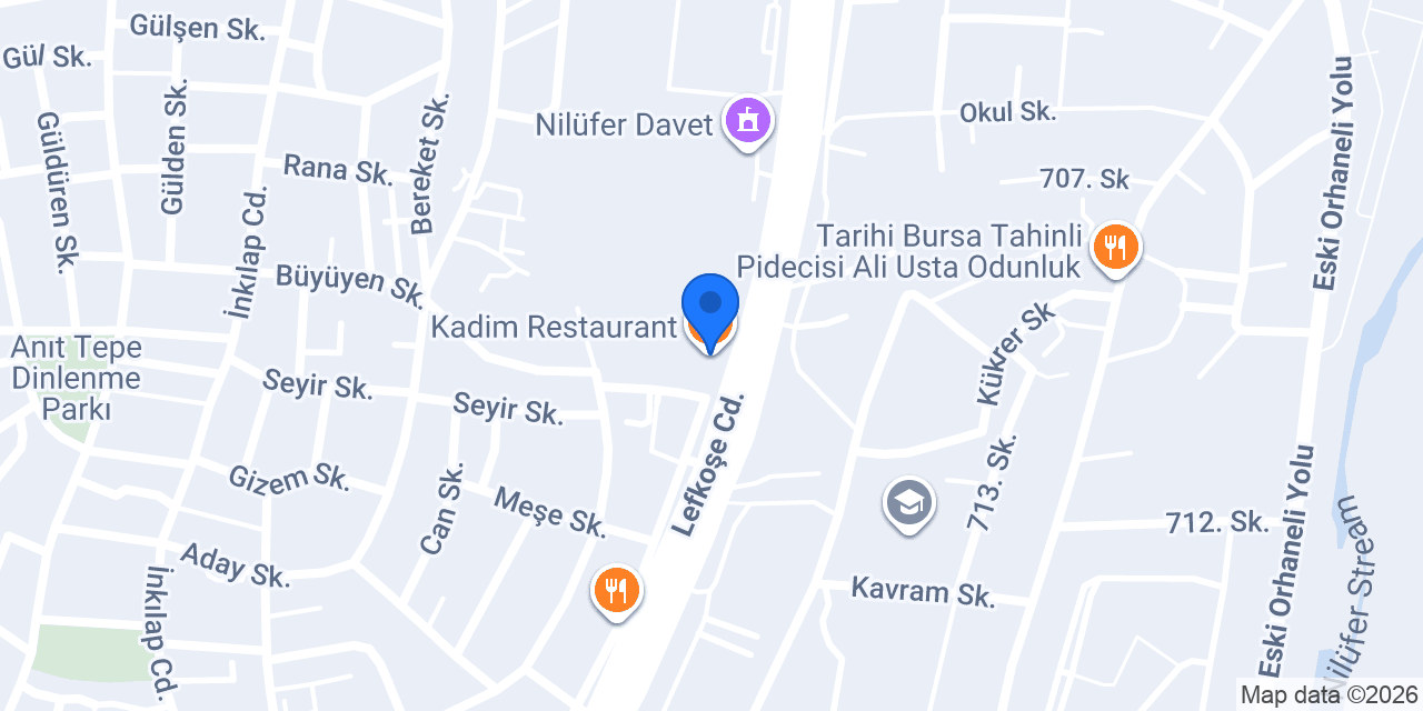 Kadim Restaurant konumu