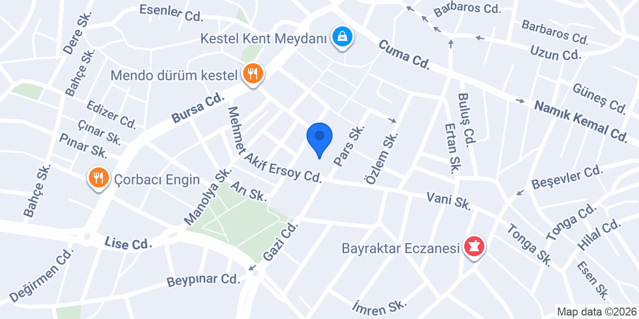 Şehit Mustafa Kurt Ortaokulu konumu