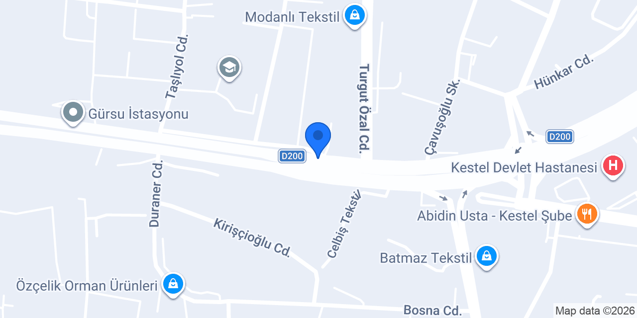 HEDEF GRUP BURSA DEPO konumu