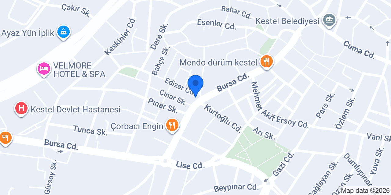 KILIÇ EMLAK KESTEL konumu