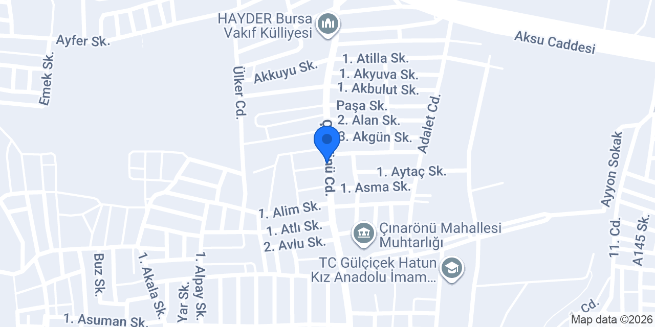 Yıldırımı Et ve Tavuk Market konumu