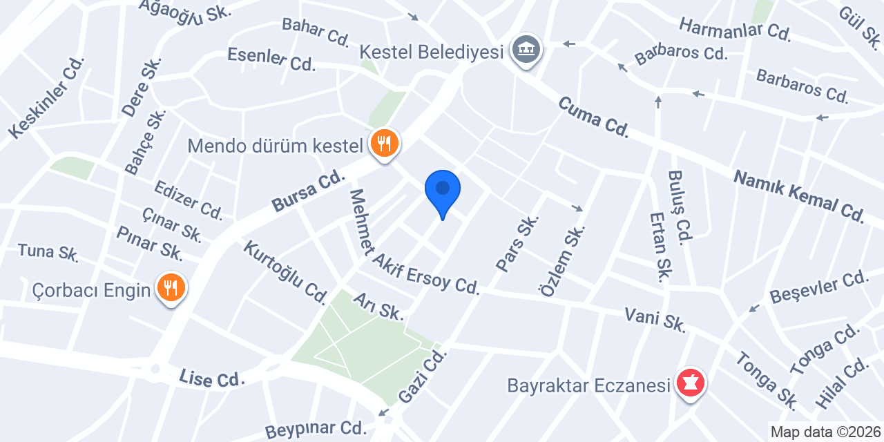 Enler Mimarlık konumu