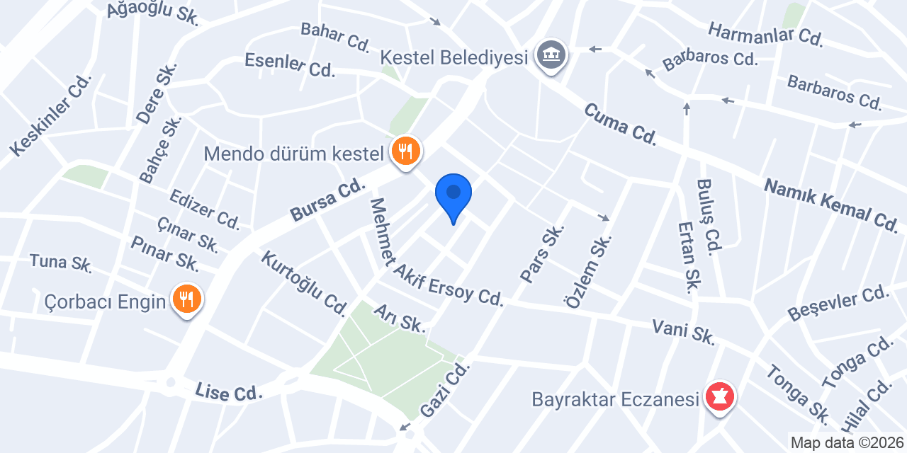 Özel Nur şifa Sağlık Kabini konumu