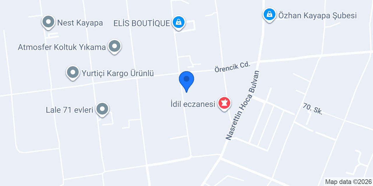 Üçoklar Yapı Design konumu