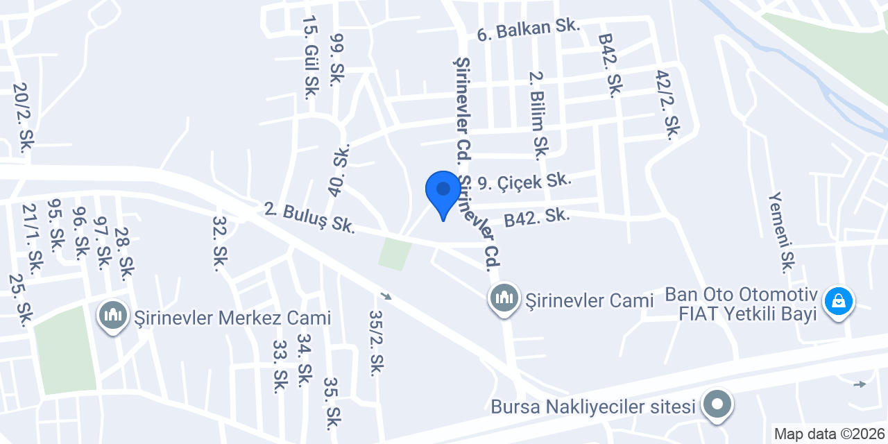 İtina Mobilya konumu