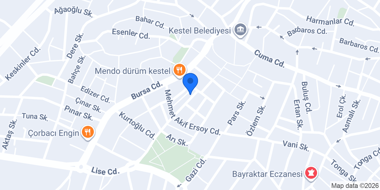 Kestel Balik Evi konumu