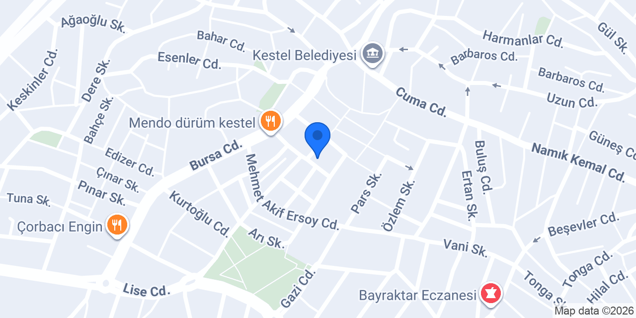 Türkiye İş Bankası-kestel Şubesi konumu
