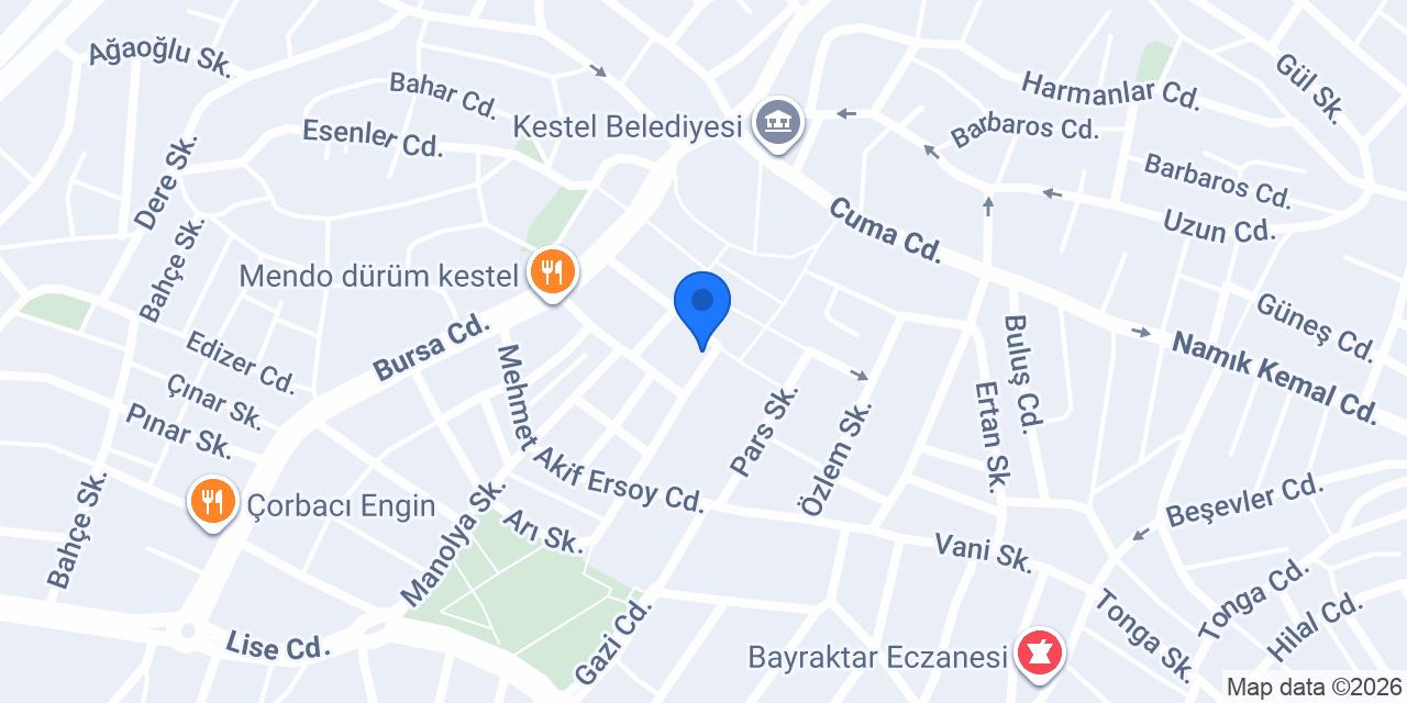 KESTEL ÇİLİNGİR ÖZER TİCARET konumu