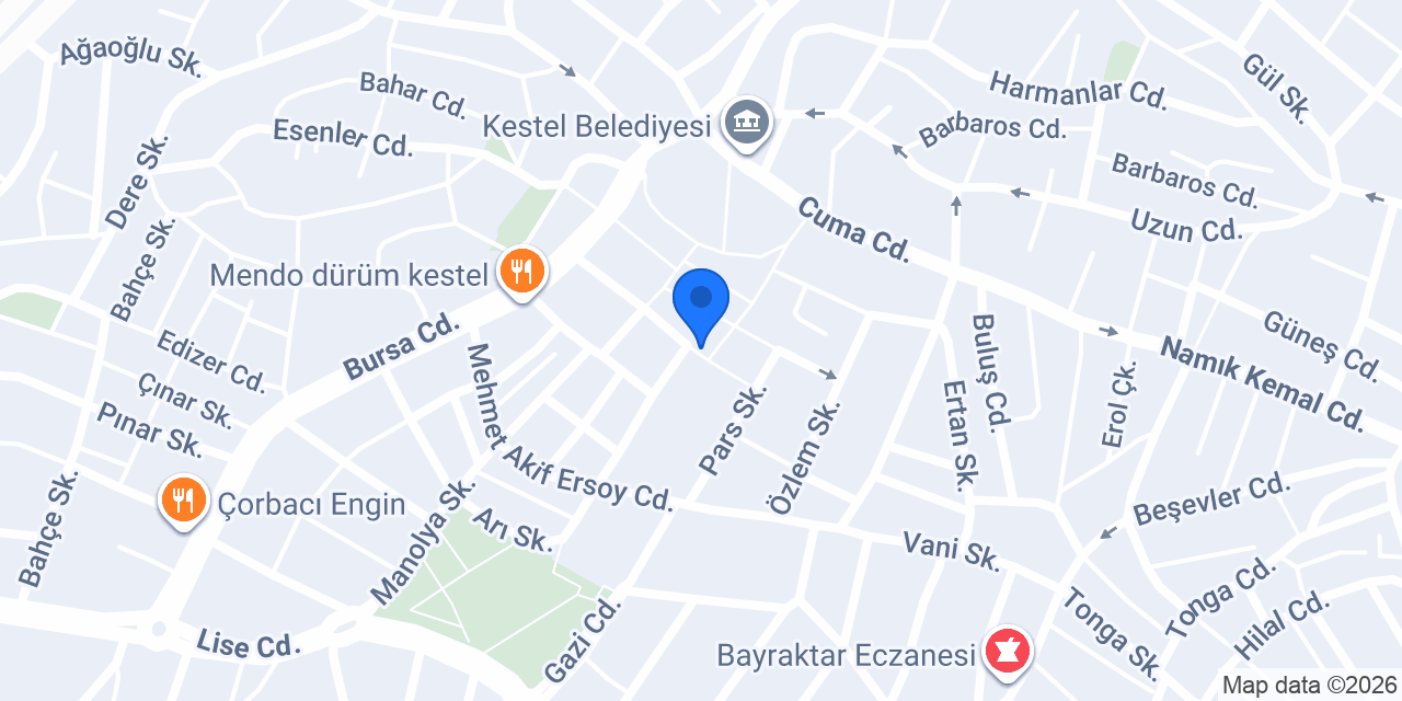 1 Lezzet Döner Kestel konumu