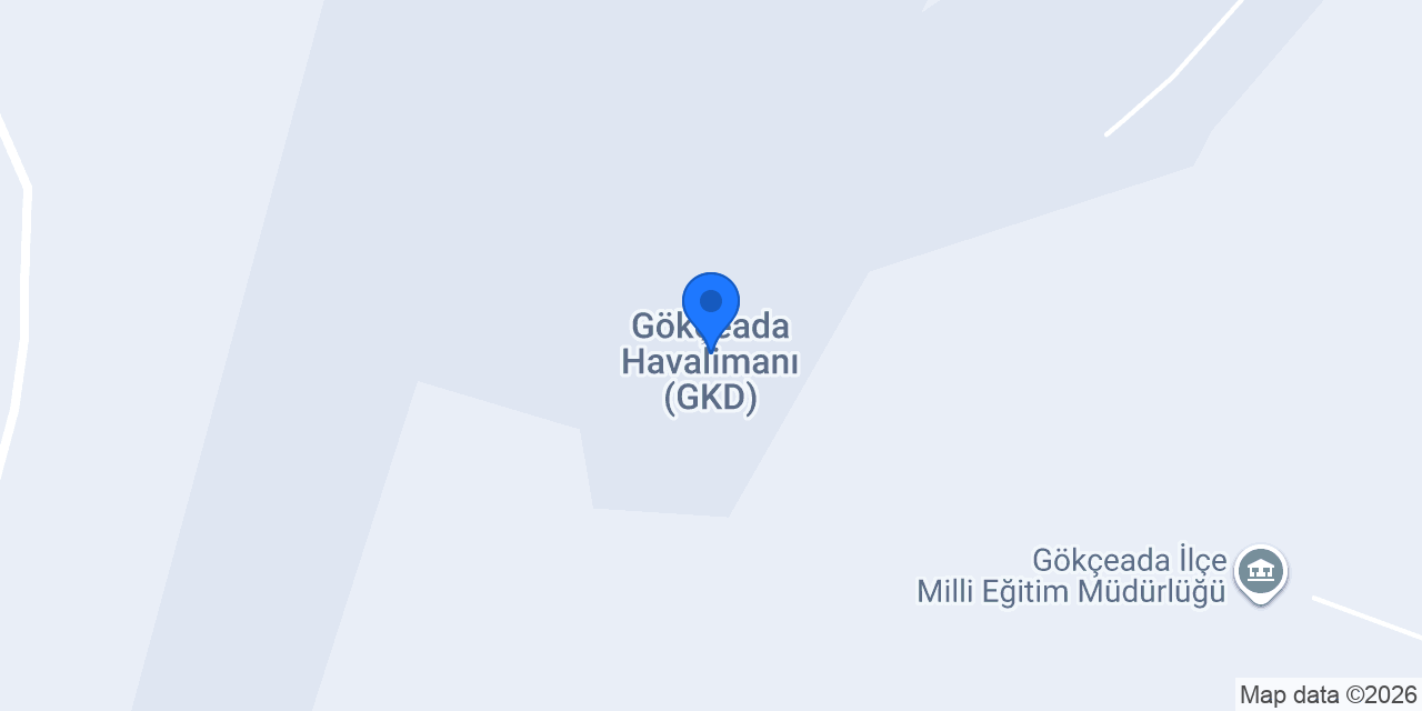 Gökçeada Havalimanı (GKD) konumu