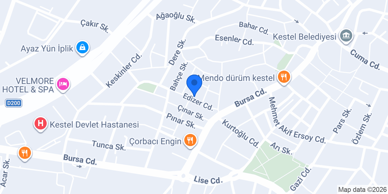 Bursa Ak Kale Yapı Dekorasyon konumu