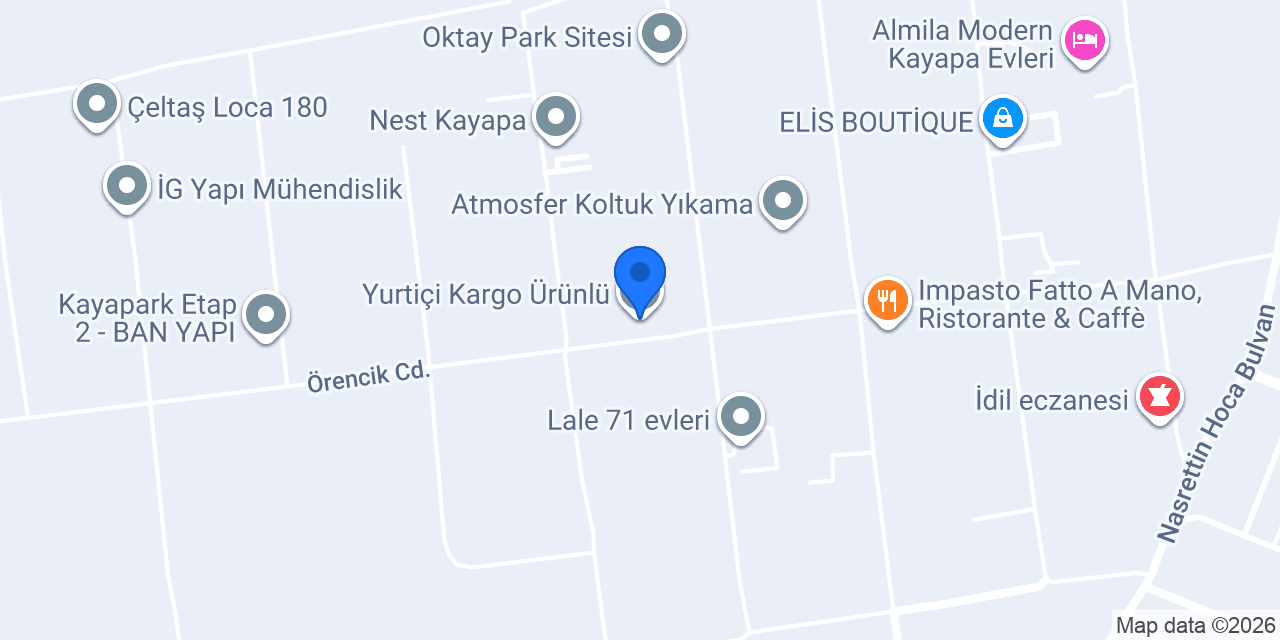 Yurtiçi Kargo Ürünlü konumu