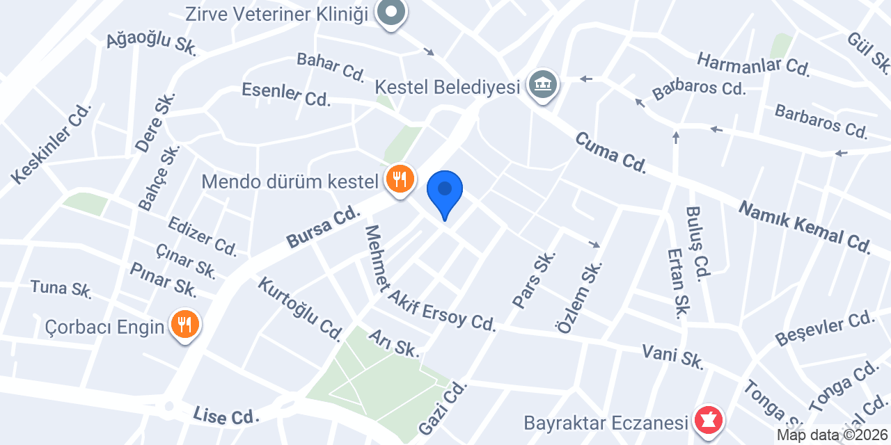 Derya Gümüş Saat ve Hediyelik konumu