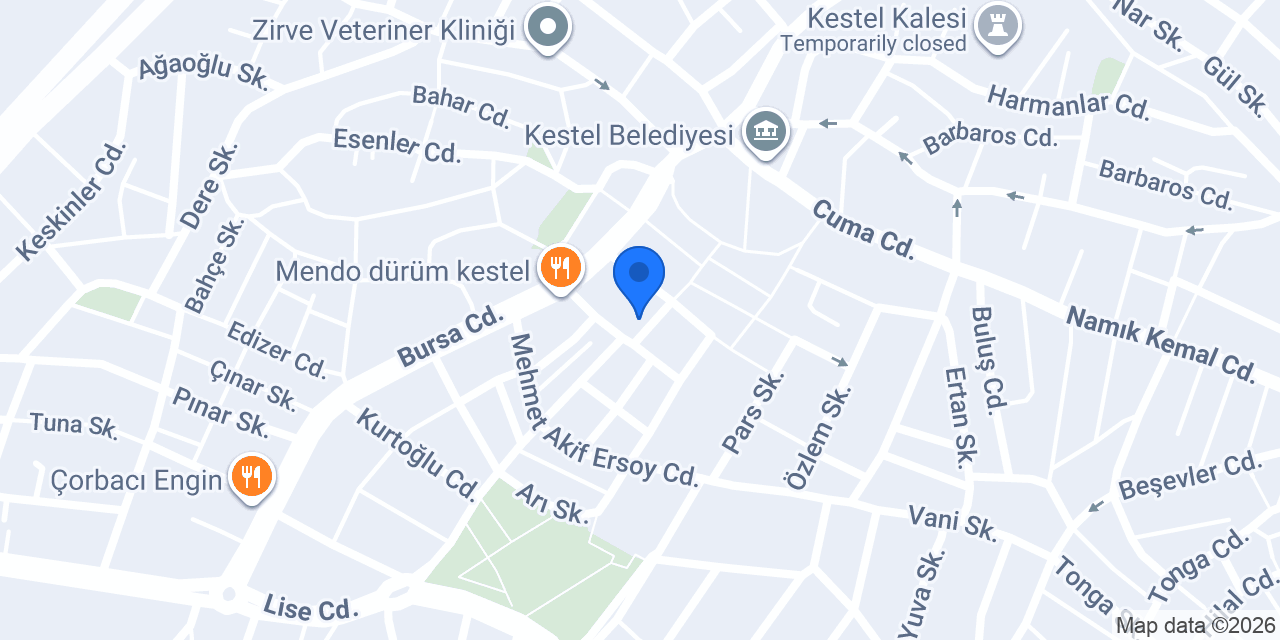 Kestel Baharat konumu