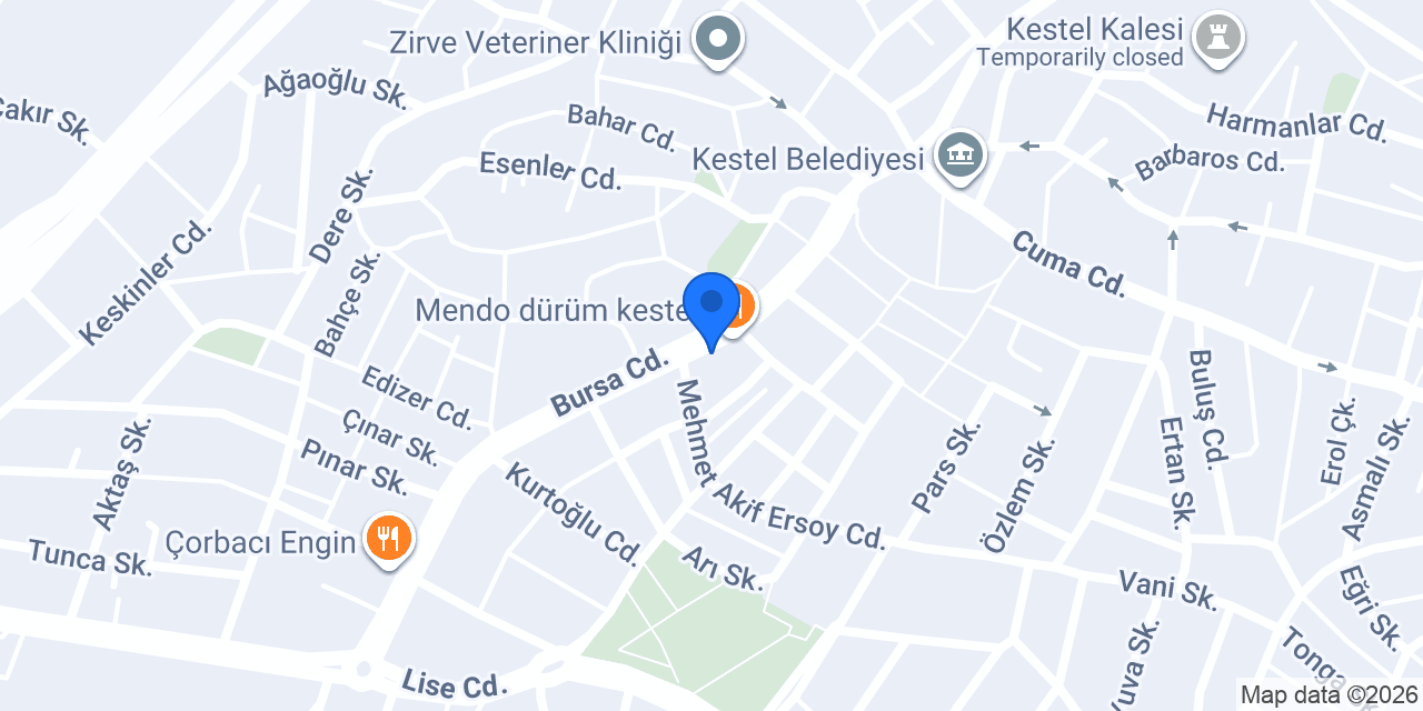 DenizBank Kestel Şubesi konumu