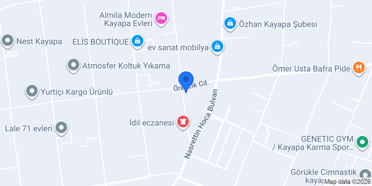 Kayapa 30 Ağustos Zafer Taksi konumu