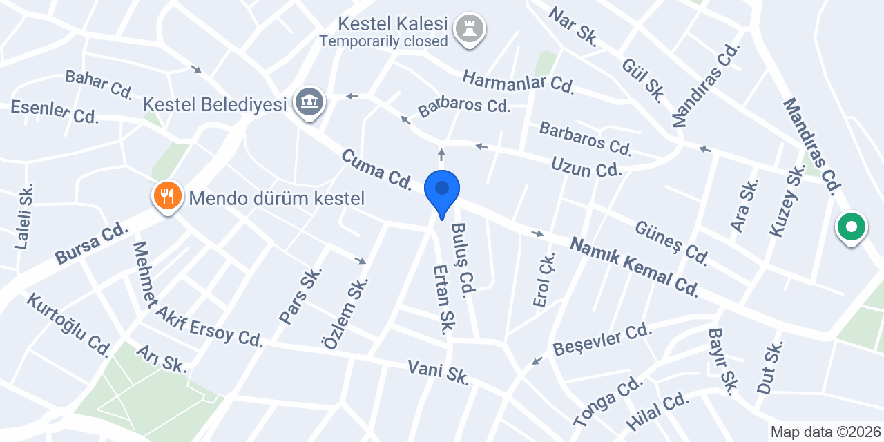 Kafkas Kebap konumu