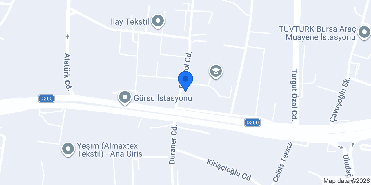 Gürsu Ana Okulu konumu