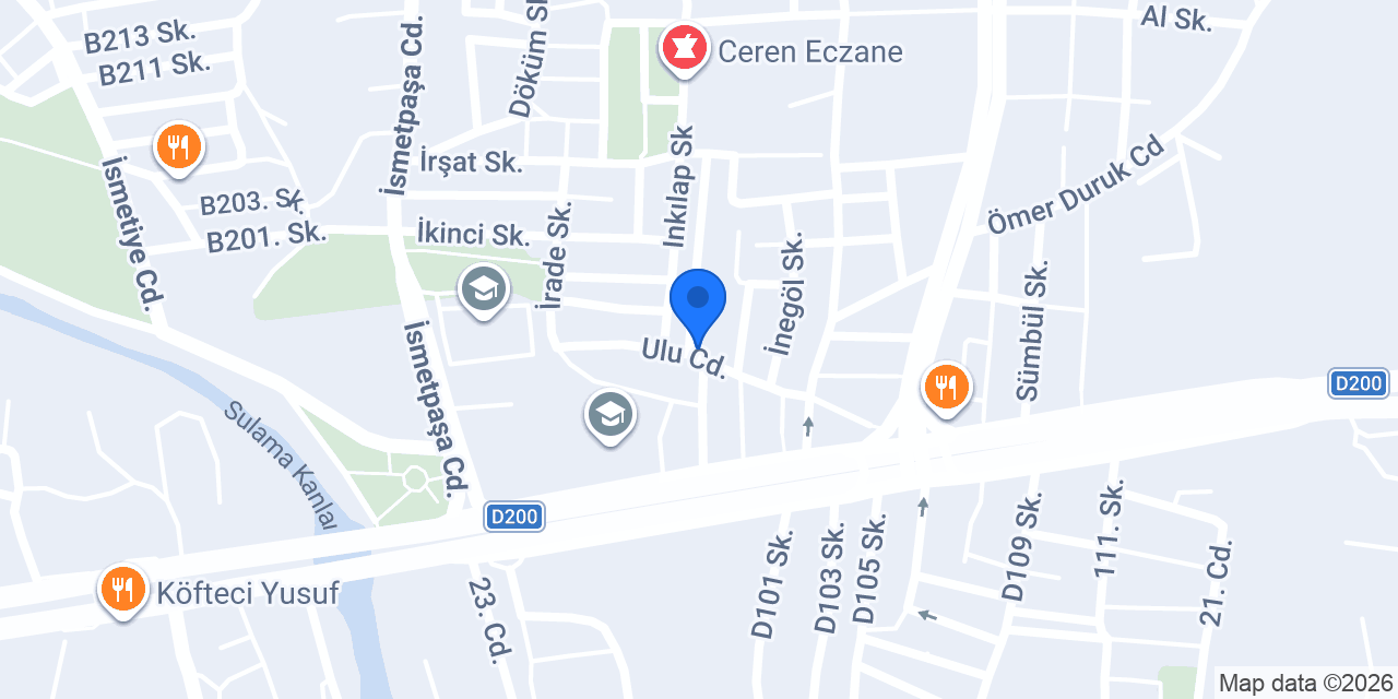 Cadde okey salonu konumu