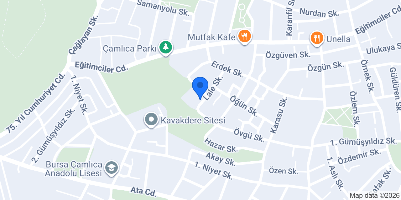 Özel 3 Mart Beşevler Anaokulu konumu