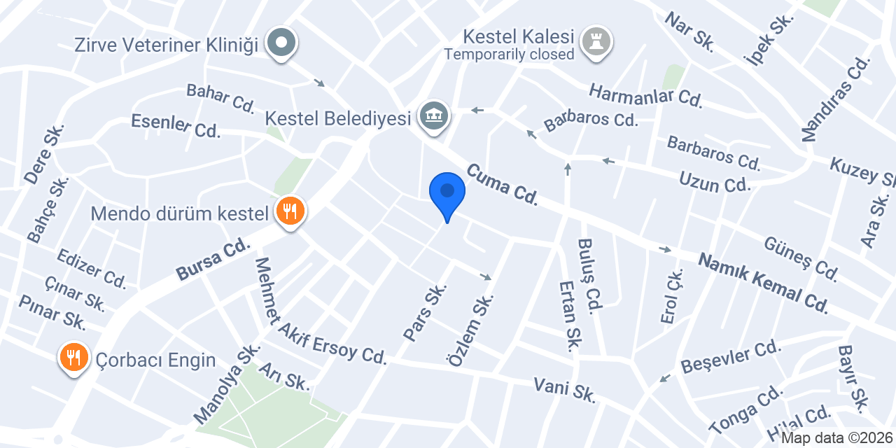 Kestel Kaymakamlığı konumu