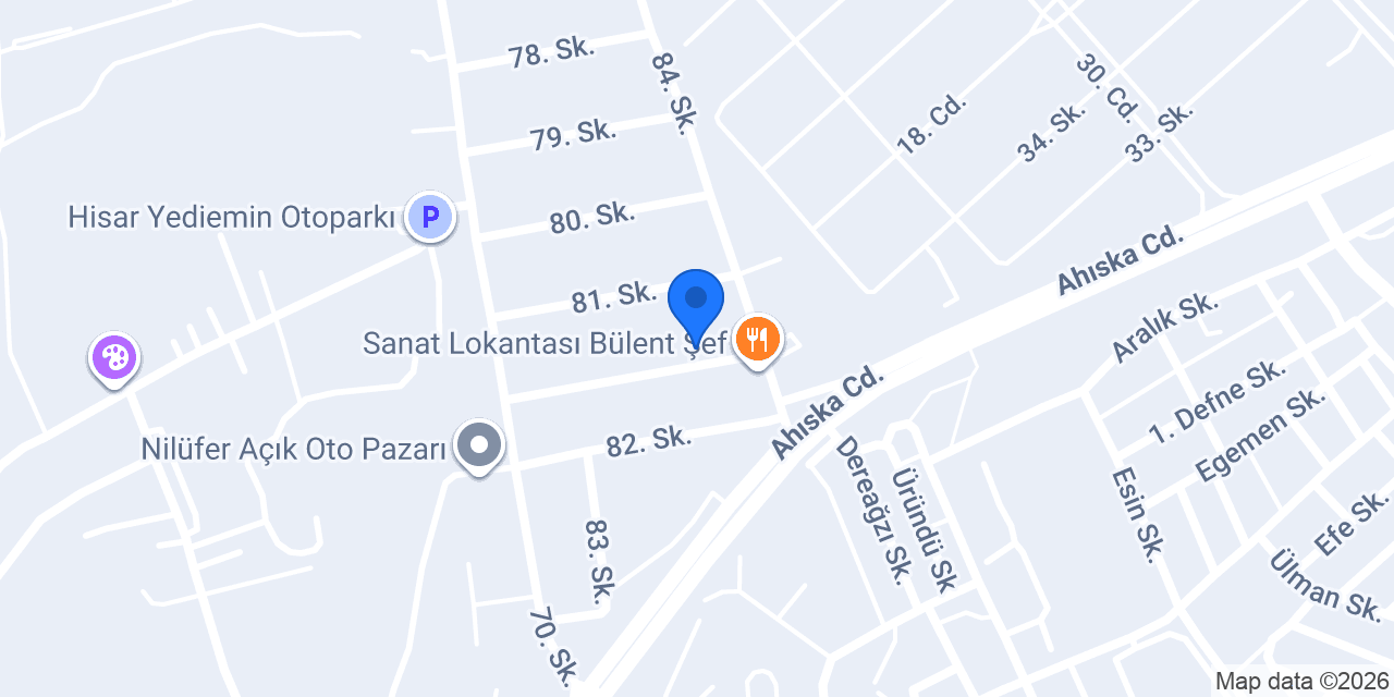 Turgut Ticaret AŞ. Teknik Hırdavat Şubesi konumu