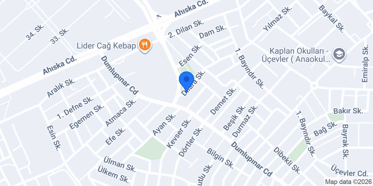 Domino's Pizza Üçevler konumu