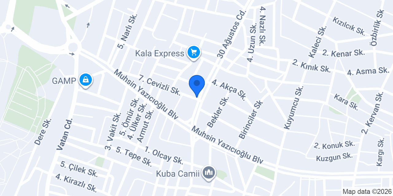 Tanevent Organizasyon konumu