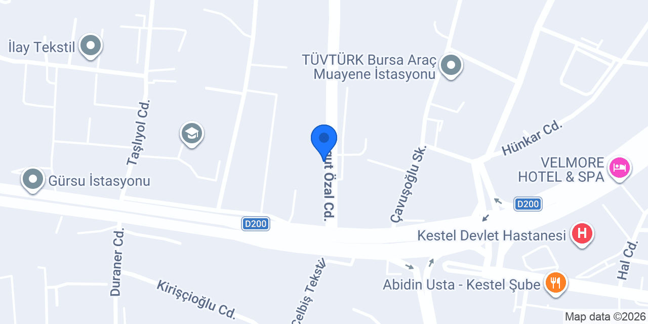 Hmk Tekstil konumu