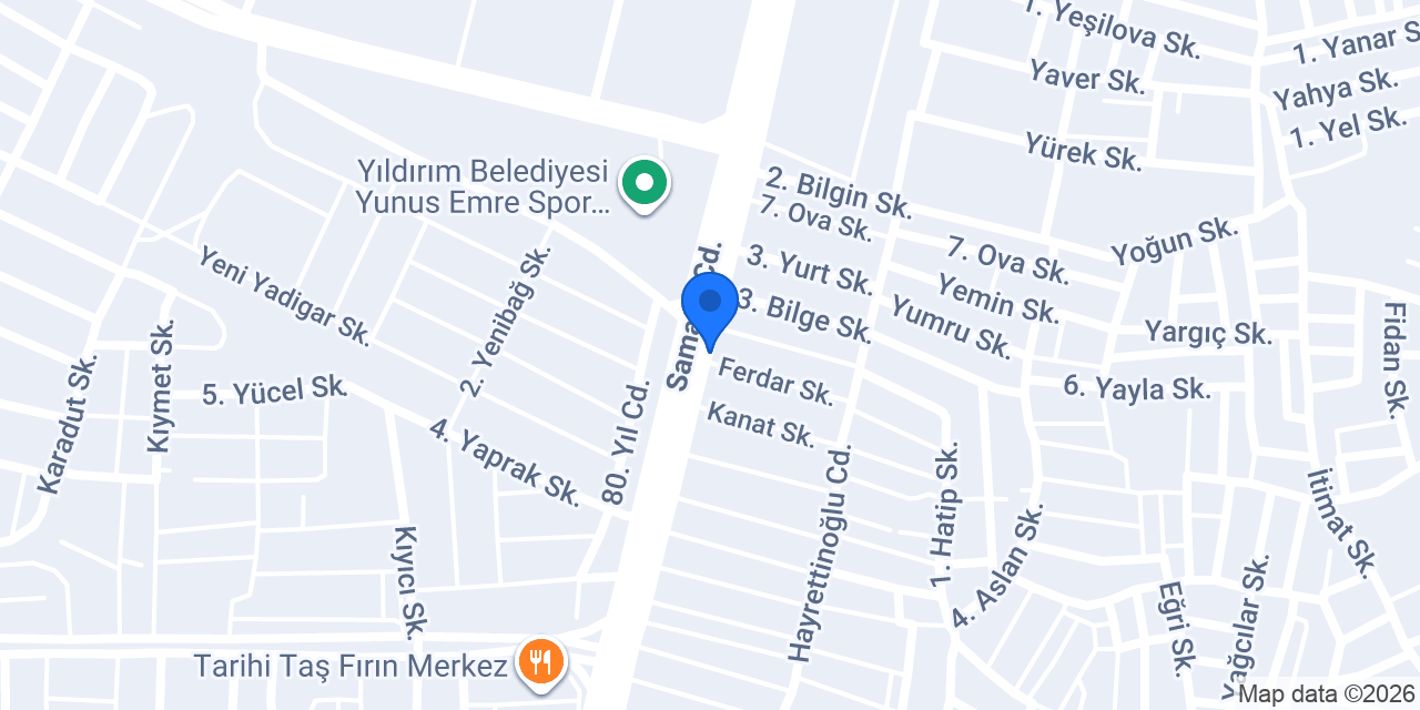 Nartes Yapı Malzemeleri konumu